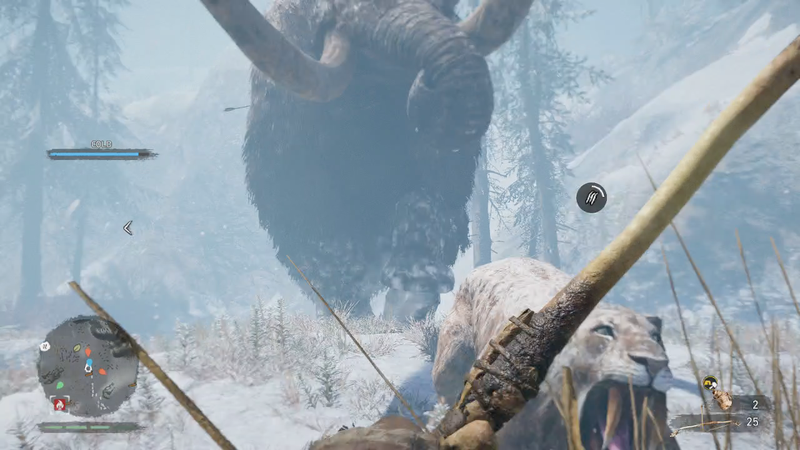 Being kind to your animals in this game means not letting them get trampled by a rampaging mammoth. Whoops!